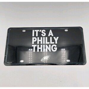 Philadelphia Eagles Metal Auto Tag License Plate Black 12 X 6 New‎ NFL Logo